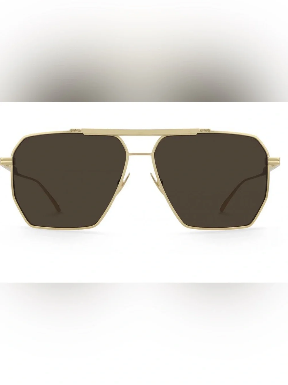 Bottega Veneta BV1012S Sunglasses, Gold/Brown